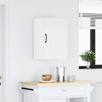 Keukenwandkast Lucca bewerkt hout wit 3
