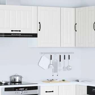 Keukenwandkast Lucca bewerkt hout wit 4