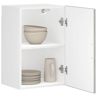 Keukenwandkast Porto bewerkt hout grijs sonoma eiken 1
