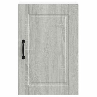 Keukenwandkast Porto bewerkt hout grijs sonoma eiken 5