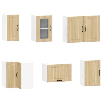 11-delige Keukenkastenset Lucca bewerkt hout sonoma eikenkleur 5