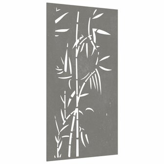Wanddecoratie tuin bamboe-ontwerp 105x55 cm cortenstaal 3