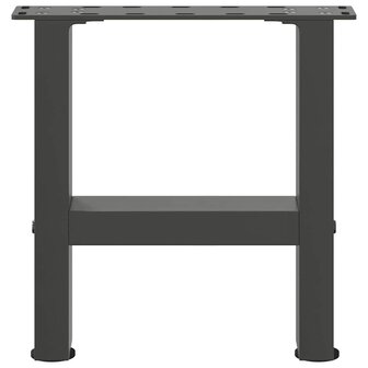 Salontafelpoten 2 st 30x(30-31) cm staal antracietkleurig 4