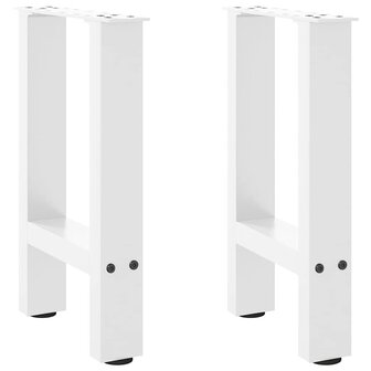 Salontafelpoten 2 st 28x(42-43) cm staal wit 1