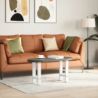 Salontafelpoten 2 st 28x(42-43) cm staal wit 2