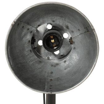 Bureaulamp 25 W E27 17x17x60 cm vintage zilverkleurig 6