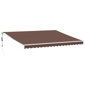Luifel automatisch uittrekbaar 450x300 cm bruin 2