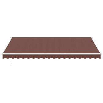 Luifel automatisch uittrekbaar 450x300 cm bruin 3