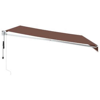 Luifel automatisch uittrekbaar 450x300 cm bruin 4