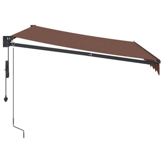 Luifel automatisch uittrekbaar 300x250 cm bruin 4