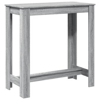 Bartafel 102x50x103,5 cm bewerkt hout grijs sonoma eikenkleurig 6