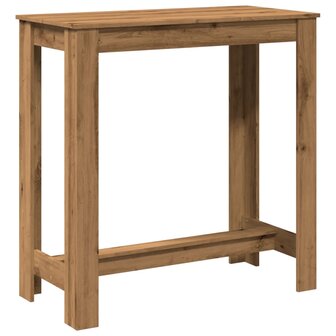 Bartafel 102x50x103,5 cm bewerkt hout artisanaal eikenkleurig 2