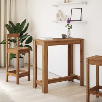 Bartafel 102x50x103,5 cm bewerkt hout artisanaal eikenkleurig 3
