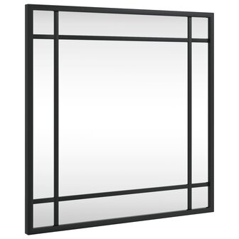 Wandspiegel vierkant 40x40 cm ijzer zwart 2