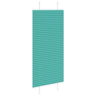 Pliss&eacute; rolgordijn 60x150 cm stofbreedte 59,4 cm petrol groen 4