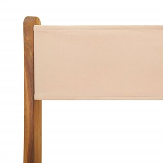 3-delige Bistroset stof en massief hout beige 9