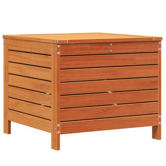 Tuinvoetenbank 62x63,5x53,5 cm massief grenenhout wasbruin 2