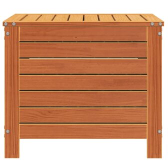 Tuinvoetenbank 62x63,5x53,5 cm massief grenenhout wasbruin 5