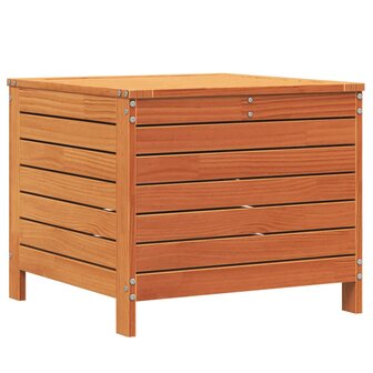 Tuinvoetenbank 62x63,5x53,5 cm massief grenenhout wasbruin 6