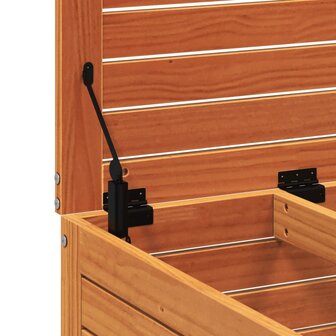 Tuinvoetenbank 62x63,5x53,5 cm massief grenenhout wasbruin 8