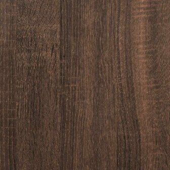 3-delige Tafeltjesset bewerkt hout bruin eikenkleur 8