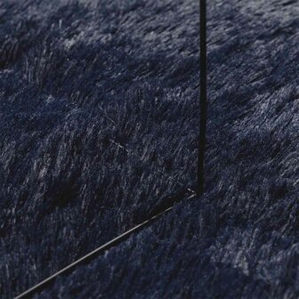 Hoogpolig vloerkleed NAVARRA 160x160 cm polyester marineblauw 7