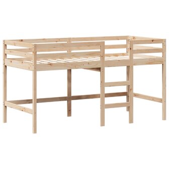 Halfhoogslaper met ladder en bedhuis grenenhout 90x190 cm 5