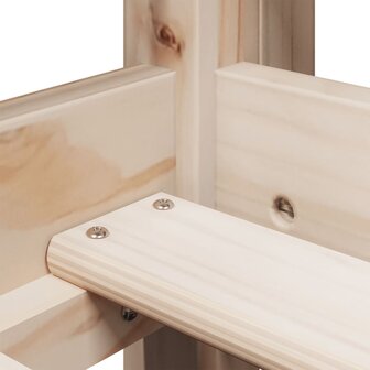 Halfhoogslaper met ladder en bedhuis grenenhout 90x190 cm 9