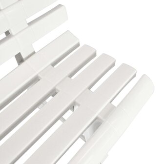 Tuinbank 145,5 cm kunststof wit 4