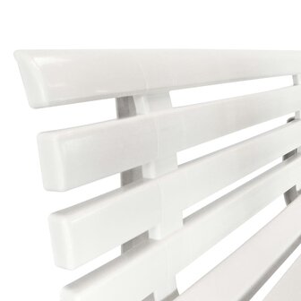 Tuinbank 145,5 cm kunststof wit 5