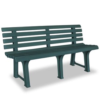Tuinbank 145,5 cm kunststof groen 1