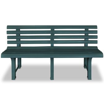 Tuinbank 145,5 cm kunststof groen 2