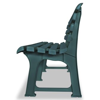 Tuinbank 145,5 cm kunststof groen 3