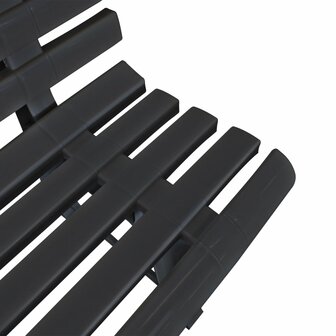 Tuinbank 145,5 cm kunststof antraciet 4