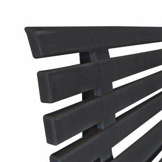 Tuinbank 145,5 cm kunststof antraciet 5