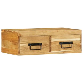 Tv-meubel wandmontage 60x30x19 cm massief acaciahout 4