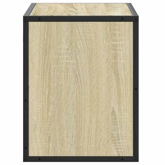 Tv-meubel 60x31x39,5 cm bewerkt hout metaal sonoma eikenkleurig 5