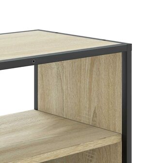 Tv-meubel 60x31x39,5 cm bewerkt hout metaal sonoma eikenkleurig 7