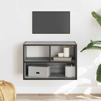 Tv-meubel 60x31x39,5 cm bewerkt hout metaal grijs sonoma eiken 3