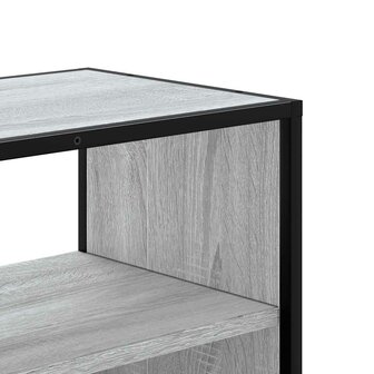 Tv-meubel 60x31x39,5 cm bewerkt hout metaal grijs sonoma eiken 7