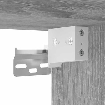 Tv-meubel 60x31x39,5 cm bewerkt hout metaal grijs sonoma eiken 8