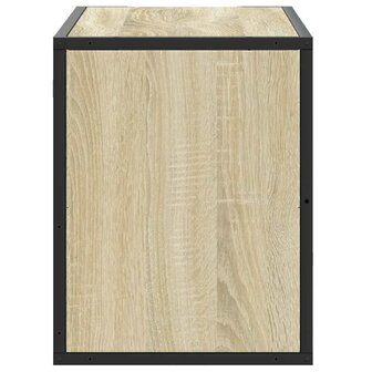 Tv-meubel 80x31x39,5 cm bewerkt hout metaal sonoma eikenkleurig 5