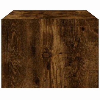 Tv-meubel LED-verlichting 75x35,5x25 cm gerookt eikenkleurig 8
