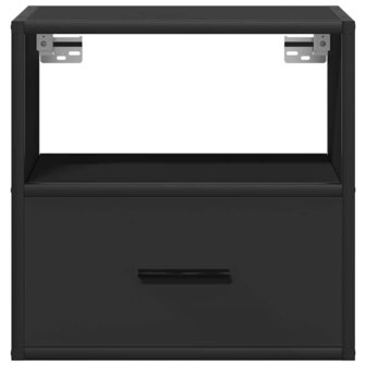 Nachtkastje wandgemonteerd 40x31x39,5 cm zwart 6