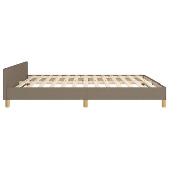 Bedframe zonder matras stof taupe 160x200 cm 7