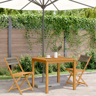 Bistrostoelen 2 st massief acaciahout en touw grijs 3