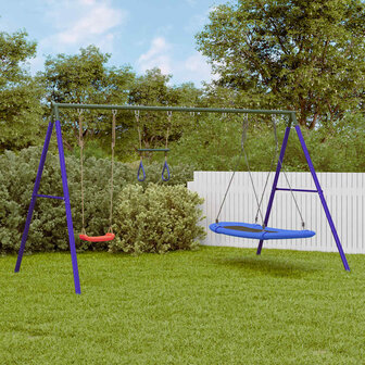Schommelset met schommel, trapeze en nestschommel 1