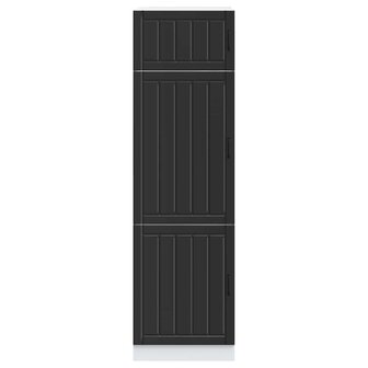 Keukenkast Lucca bewerkt hout zwart 3