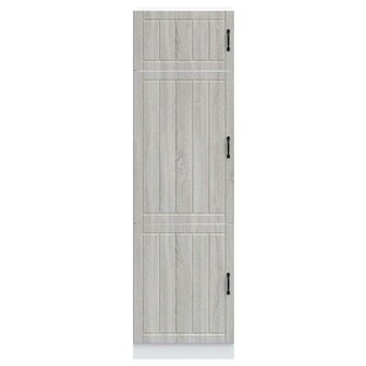 Keukenkast Lucca bewerkt hout grijs sonoma eiken 3