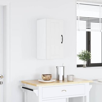 Keukenwandkast Lucca bewerkt hout wit 2